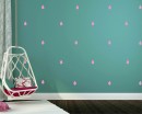Raindrop Pattern Wall Decal Nursery Modern Vinyl Sticker